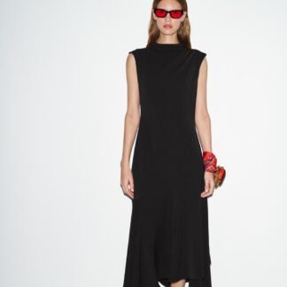 Vestido negro midi